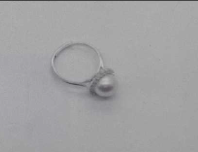 快砳天然淡水经典太阳花戒指