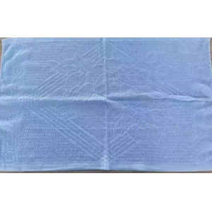 纯棉枕巾46*74cm（蓝色）2个/对