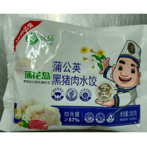 快砳蒲公英黑猪肉饺子300克