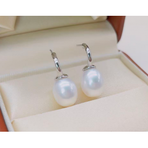 大C耳钉  S925银 8-9mm