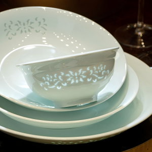 （缠枝莲玲珑白/青釉/器象款）6人食