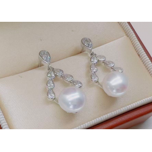 晨露耳坠  S925银 8-9mm